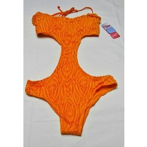 Capri Orange/ Coral Monokini/ Bikini Swimsuit M&L